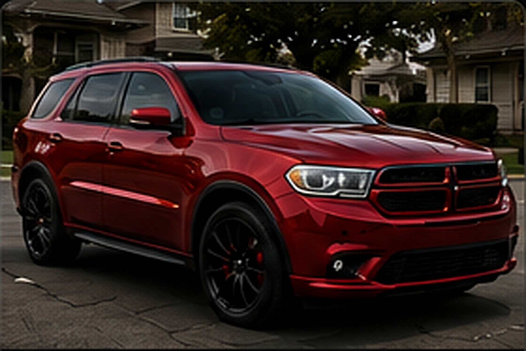2011 Dodge Durango, red with black trim